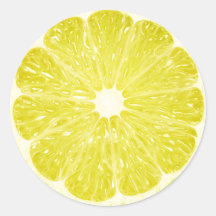 Limone Scheibe Sticker