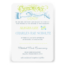 Limones Aqua-moderne Vintage Typografie laden ein Individuelle Einladung