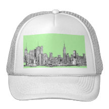 Limones Grün New York Baseballkappen