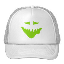 Limones grünes beängstigendes Gesicht. Monster Baseballcap