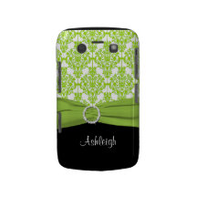Limones und schwarzes Damast-BlackBerry-mutiger Ka Blackberry Case
