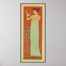 L'Incandescence Gleichheit le Gaz, Paris, 1896 Plakatdrucke