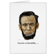 Lincoln auf Freundschaft Karte