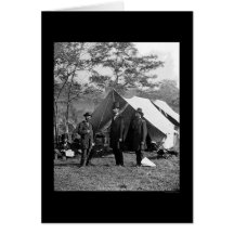 Lincoln, Pinkerton und McClernand bei Antietam 186 Grußkarten