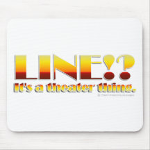 Linie!? (Nur Text) Mousepad