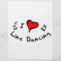Linie Tanzen I Herz-Liebe Geschenk Individuelle Flyer