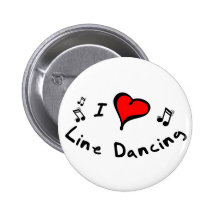 Linie Tanzen I Herz-Liebe Knopf Buttons