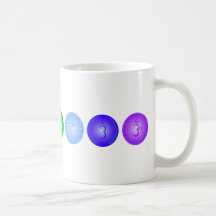 Linie von 7 Chakras Tasse