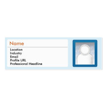 LinkedIn - dünn Visitenkarten
