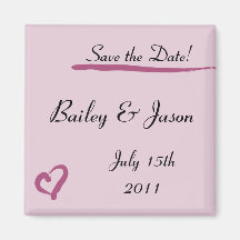 Lippenstift-Herz-Save the Date Magnet Kühlschrankmagnet