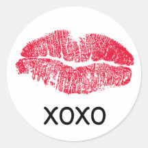 Lippenstift-Kuss-Aufkleber durch SRF
