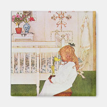 Lisbeth mit einer gelben Tulpe Magnete