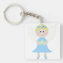 Little Blue Angel key chain