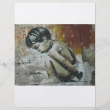 Little Boy-Graffiti Bedruckte Flyer
