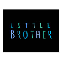 Little Brother in blue Postcards