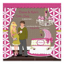Little Lady Girl Couples Baby Shower Invitations einladungen