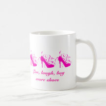 Live, Lachen, kaufen Sie mehr Schuh-Becher Kaffeetassen