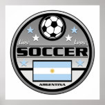 Live Love Soccer Argentina Posters