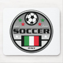 Live Love Soccer Italy Mouse Pads