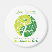 LiveGreen - Ying Yang 1 Magnete