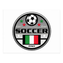 LiveLiebe-Fußball Italien Postkarte