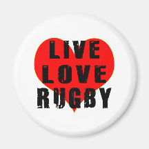 LiveLiebe-Rugby Kühlschrankmagnet