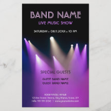 Livemusik-Konzert-Flyer
