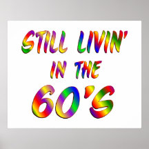 Livin im 60er plakatdrucke