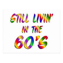 Livin im 60er postkarten