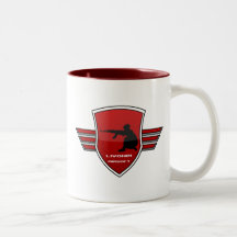 Livonia Airsoft Liga - doppelter Logo-Becher Kaffee Tasse