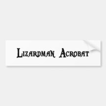 Lizardman Akrobat-Autoaufkleber