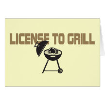 Lizenz zu grillen karte