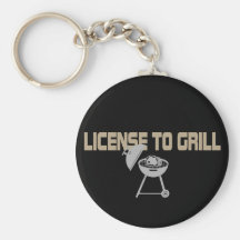 Lizenz zu grillen schlüsselanhänger