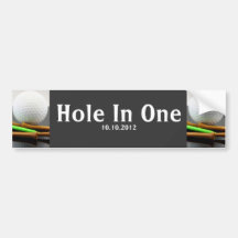 Loch in einem autosticker