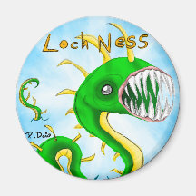 Loch- Nessmonster-Magnet Magnete