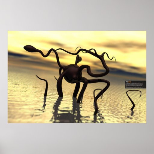 Loch- Nessmonster! (Wassermonster) Plakat