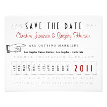 Lochkarte Save the Date Individuelle Ankündigungen