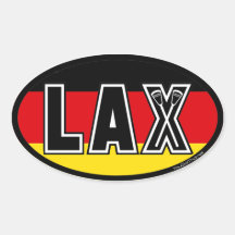 Lockere Flagge Lacrosse-Deutschlands Aufkleber