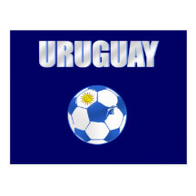 Lockert cooles Ball Uruguays futbol La Celeste Lie Postkarte