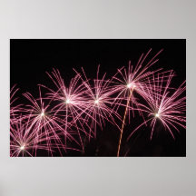 Lodernde Flamingos Poster