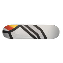 Lodernde Rakete Skateboard Deck