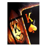 Lodernde Taschen-Könige Postcard Poker Print Cowbo Postkarte