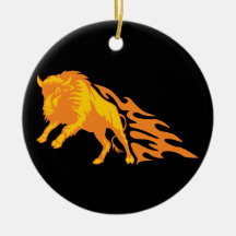 Lodernder Bison #3 Ornament