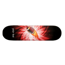 Lodernder Fußball; Rot Individuelle Skateboarddecks