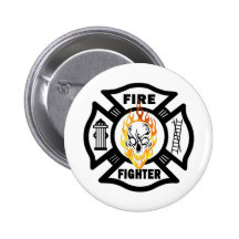 Lodernder Schädel FF Anstecknadel
