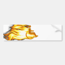 Lodernder Stuhl Autosticker