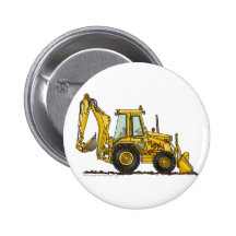Löffelbagger-Baggerlader-Bau-Stifte Anstecknadelbutton