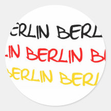 Logo-Andenken Berlins, Deutschland Runder Sticker