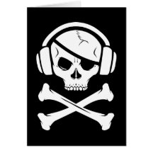 Logo der Musik-Piraten-Piraterie Anti-RIAA Karte