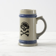 Logo der Musik-Piraten-Piraterie Anti-RIAA Tee Tasse